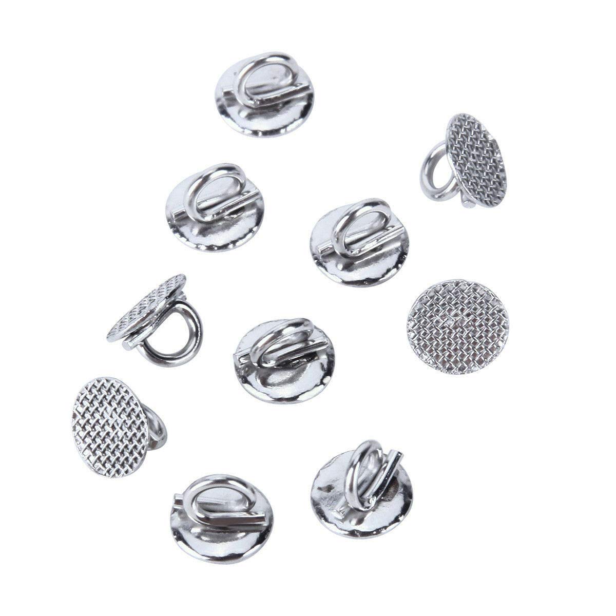 10 Packs Sino Dental Orthodontic Braces Brackets Lingual Buttons Bondable Round Base Eyelets -10pcs/pack (Bond Eyelets)