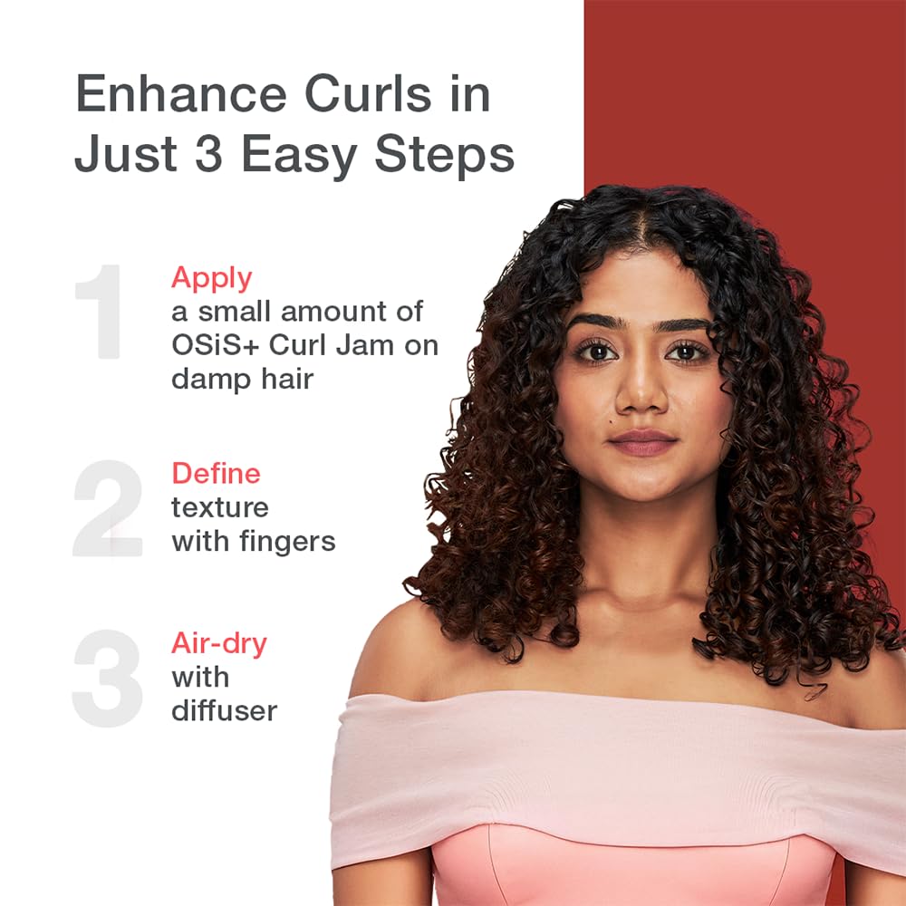 OSiS+ Bounty Balm Rich Curl Cream 5oz – Curl Enhancing, Frizz Control & Humidity Protection for Wavy, Curly, Textured Hair