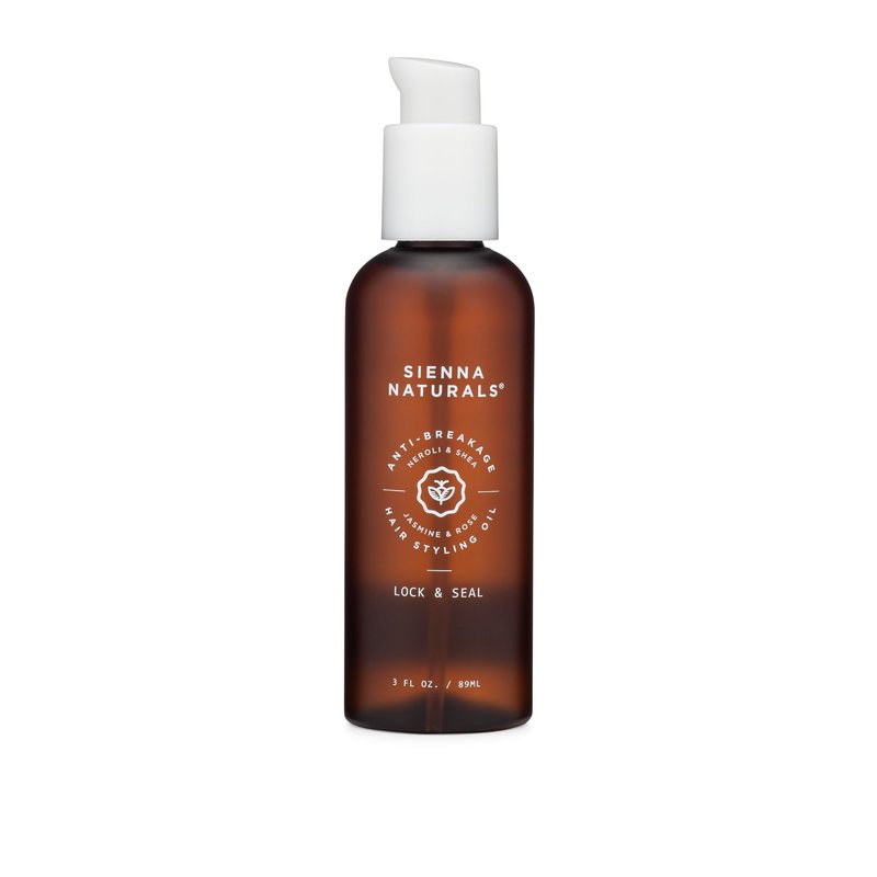 Sienna Naturals - Lock & Seal Oil - Lightweight Anti-Breakage Hydrating Hair Oil for Moisture and Repair - Strengthens & Supports Split Ends with Baobab & Grape Seed Oil - Clean & Vegan, 3oz