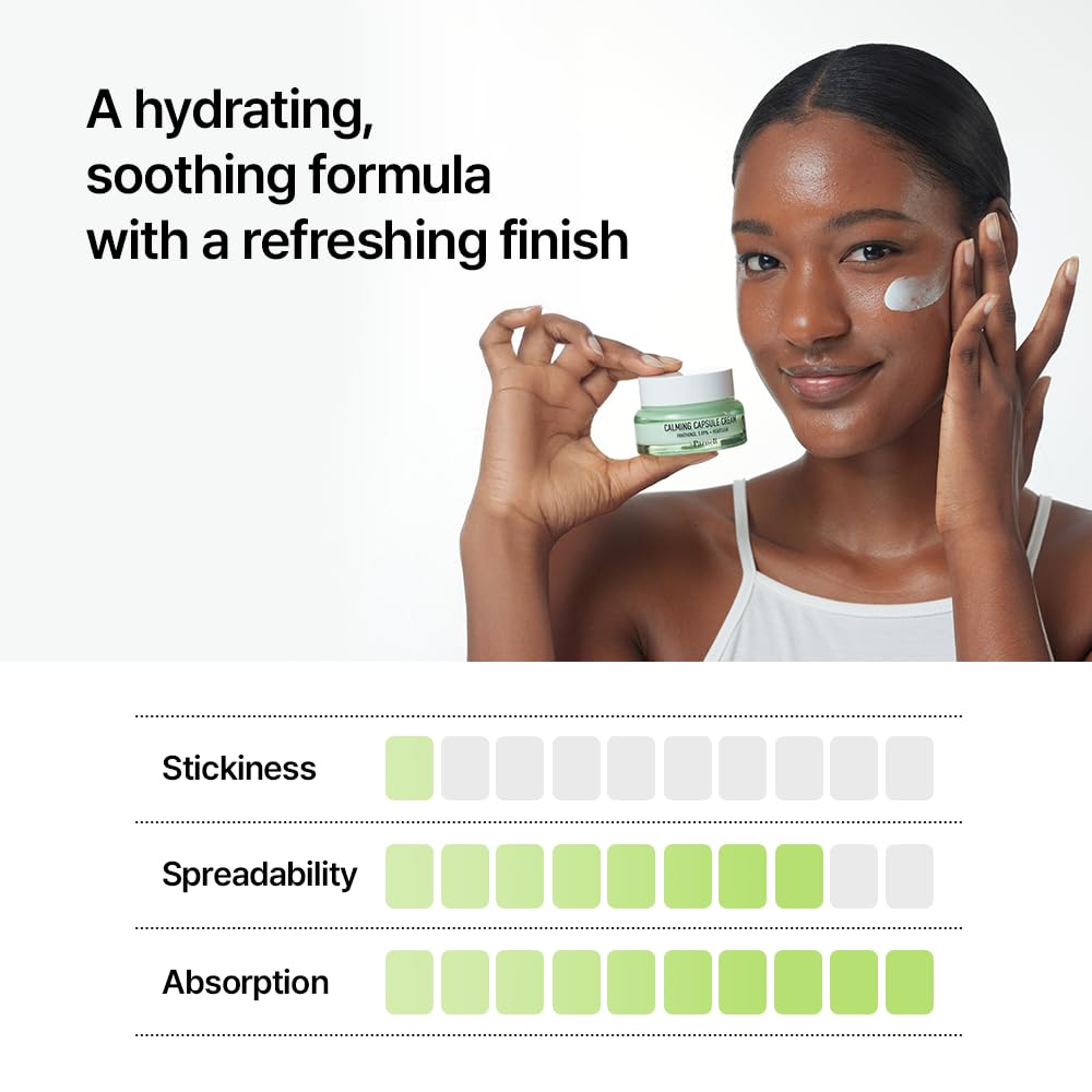 Parnell Panthenol 3.89% | 50ml / 1.69 fl.oz. | Heartleaf Calming Capsule Cream, Acne soothing cream, korea skin care, korea beauty
