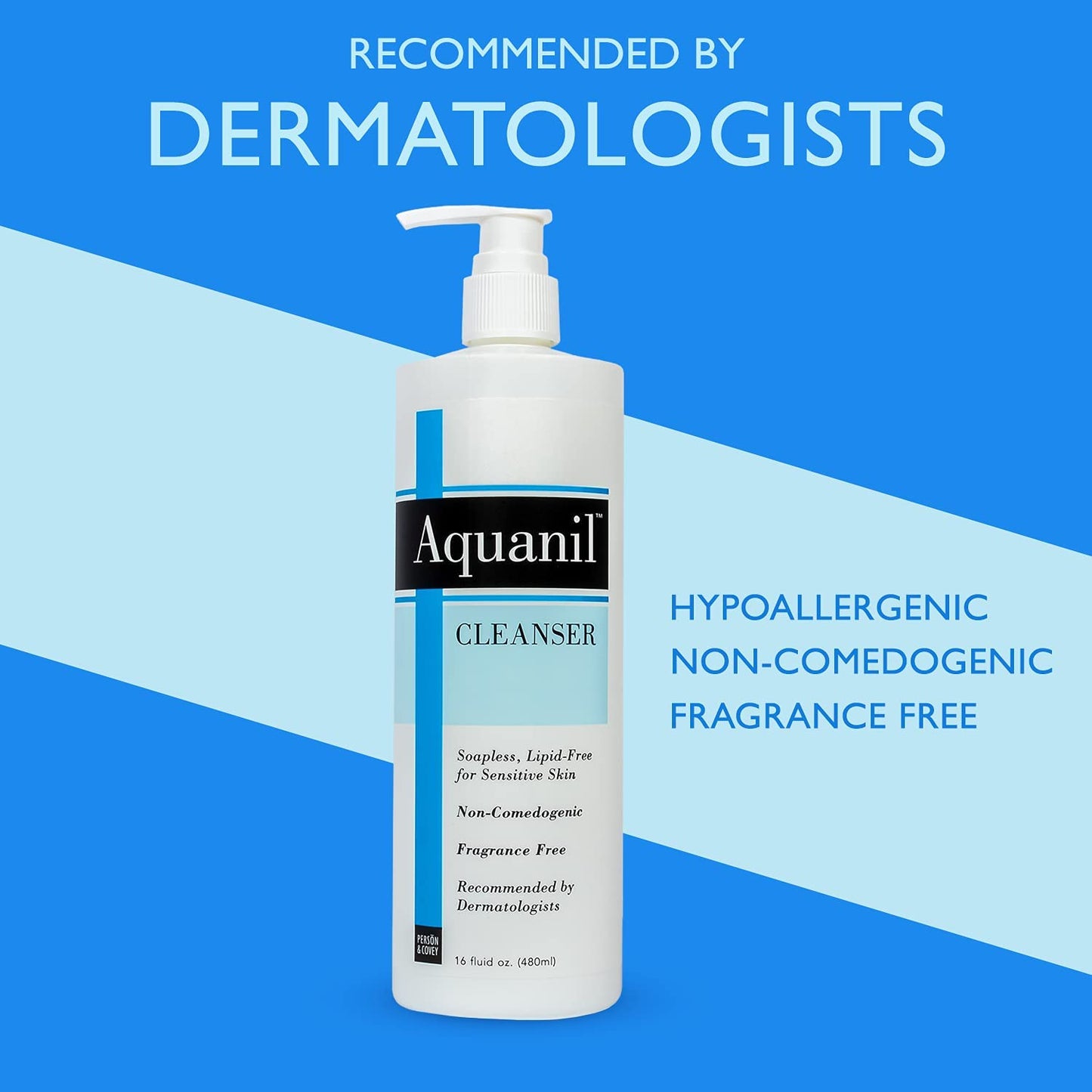 Aquanil Skin Cleanser, Soapless Lipid-free Cleanser - 8 Fl Oz (Pack of 2)