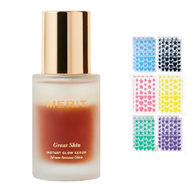 Great Skin Instant Glow Serum - Niacinamide & Hyaluronic Acid | 1.69 oz + Bonus Acne Patch (36 Pieces)
