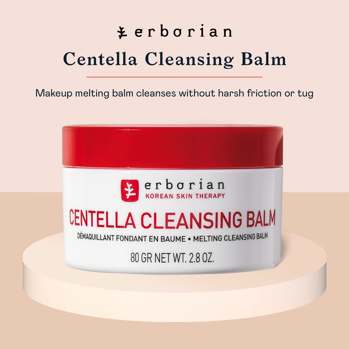 Erborian Centella Melting Cleansing Balm, Gentle Cleanser Purifies Skin & Removes Makeup, Oil & SPF, Non-Stripping, Soothes, Hydrates, Korean Skincare