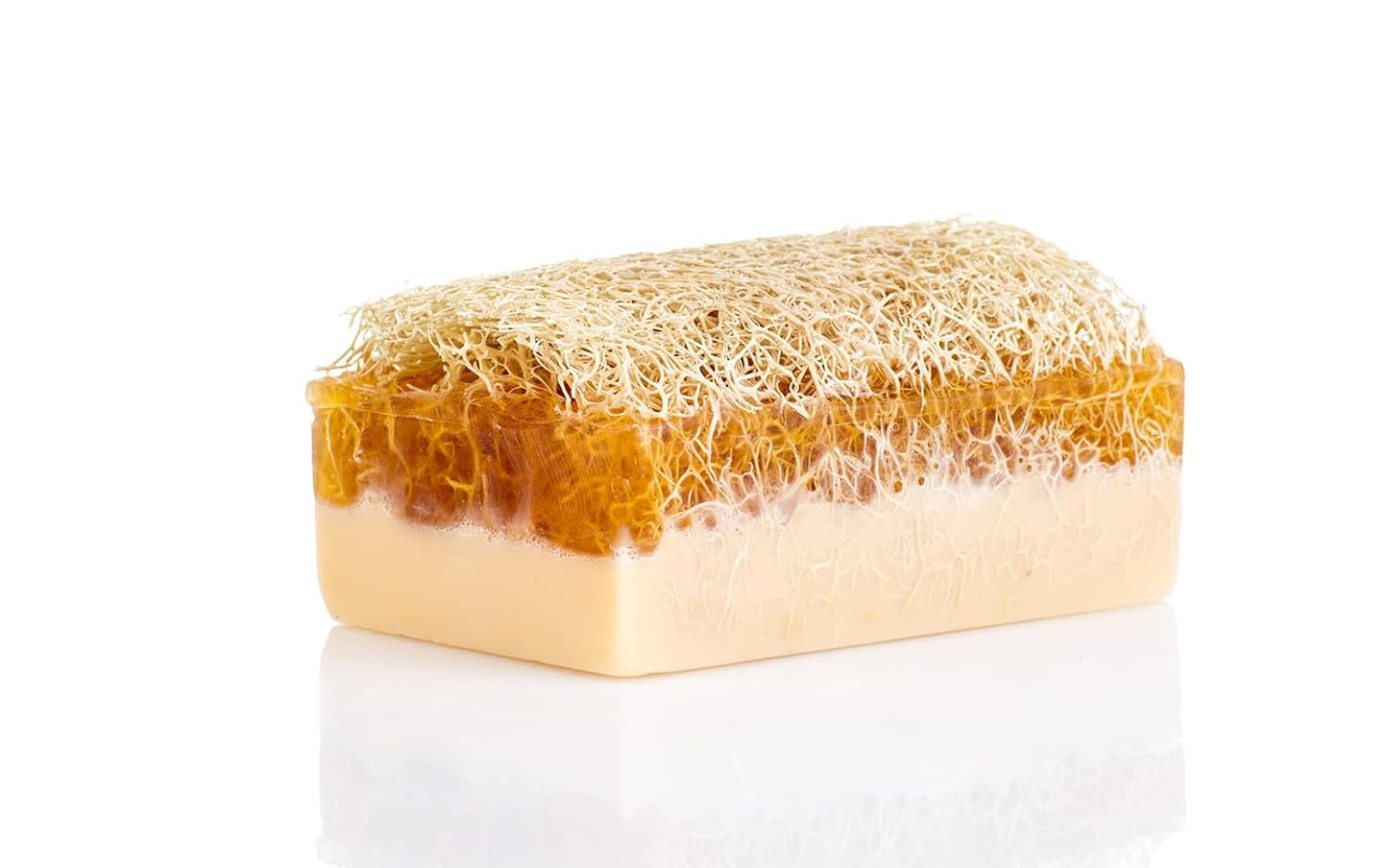 Donkey Milk & Honey Exfoliating Loofah Bar Soap | Nourishing, Hydrating, Moisturizing | 3 Pack (4.4 oz Each)