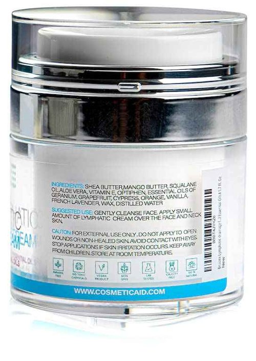 Bruizex Lymphatic Drainage Face Cream, Anti-Aging, Moisturizing & Rejuventating Night Cream, Daily Facial Lymphatic Drainage for Face & Neck, Natural Essentials Oil Infused Face Lotion, 1.7 Fl Oz