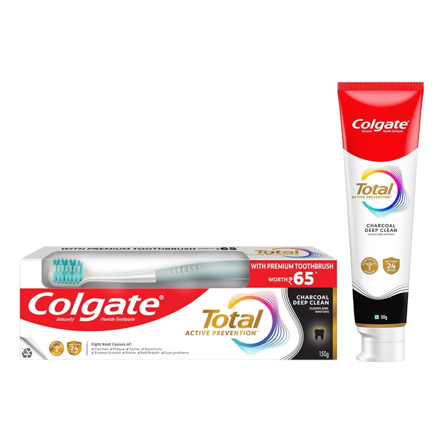 Colgate Total Charcoal Deep Clean Toothpaste 150 gm/5.2 OZ