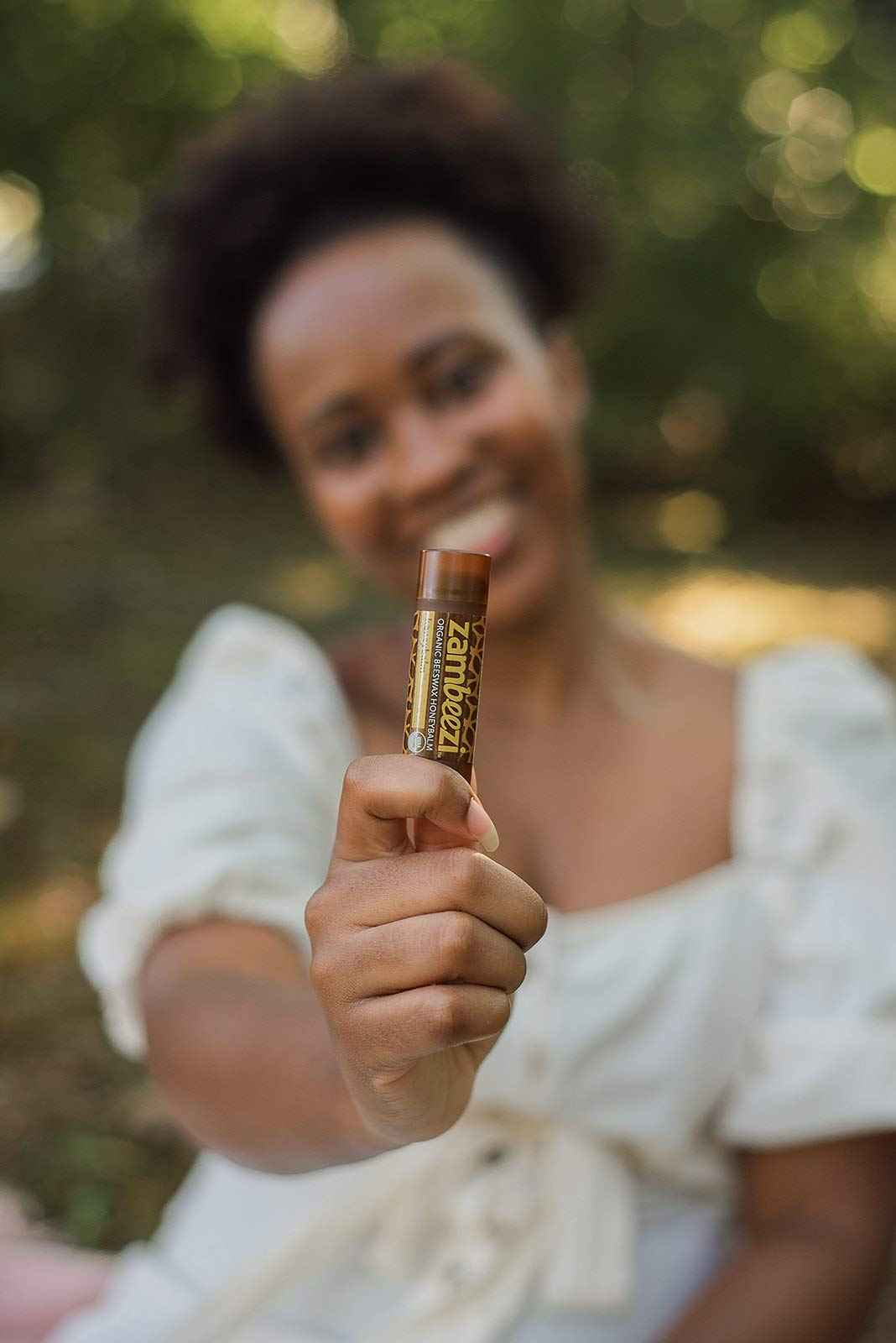 ZAMBEEZI Fair Trade, Organic Beeswax Lip Balm - Variety 6 Pack (Lemongrass, Tangerine, Wild Rose, Sweet Basil, Suncare and Honeybalm) - Ethically Sourced