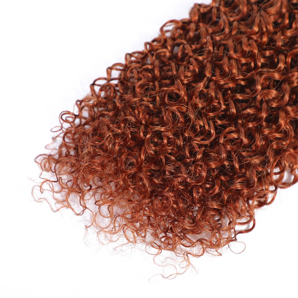 Copper Bundles Human Hair Color 33 Kinky Curly Bundle Human Hair 14 16 18 Inch Reddish Brown Kinky Curly 3 Bundles Brazilian Virgin Hair Extensions