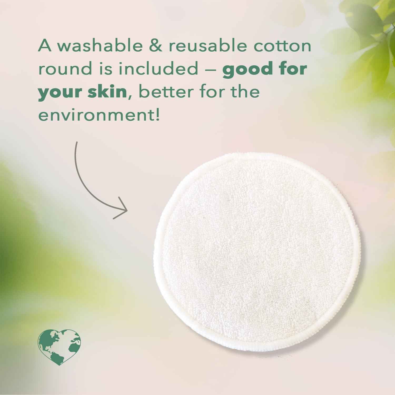 Nourish Organic Beauty Balm, Argan & Sweet Orange – Face, Lip, Hand & Body Moisturizer with Organic Coconut Oil, Shea, Cocoa Butter, 1.75 Oz + Washable Cotton Round