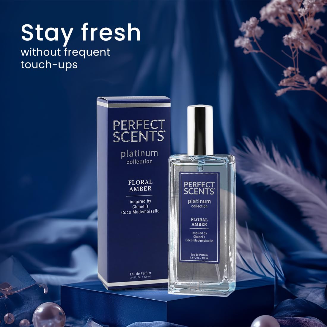 Perfect Scents Fragrances | Inspired by Chanel’s Coco Mademoiselle | Platinum Collection | Floral Amber | Women’s Eau de Parfum | Vegan, Paraben & Phthalate Free | Never Tested on Animals | 3.4 Fl Oz