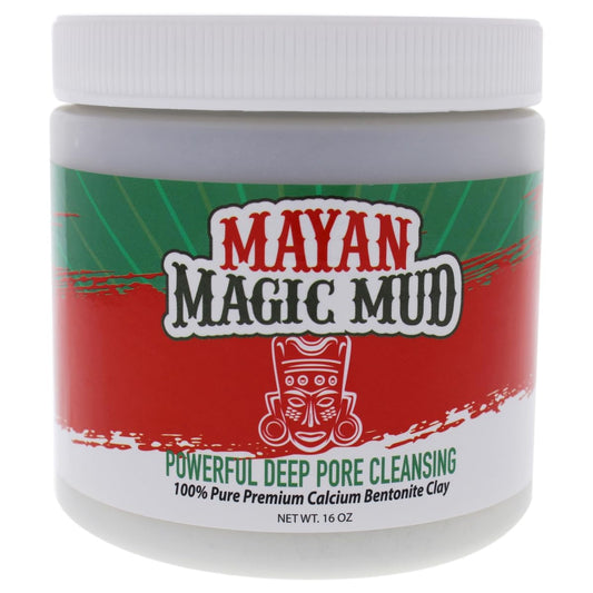 Mayan Magic Mud Powerful Deep Pore Cleansing Calcium Bentonite Clay - Natural Face Mask Peel For Men And Women - USA Made Full Facial Skin Care - Spa Level Beauty Products That Cleanse Skin - 2 Pc