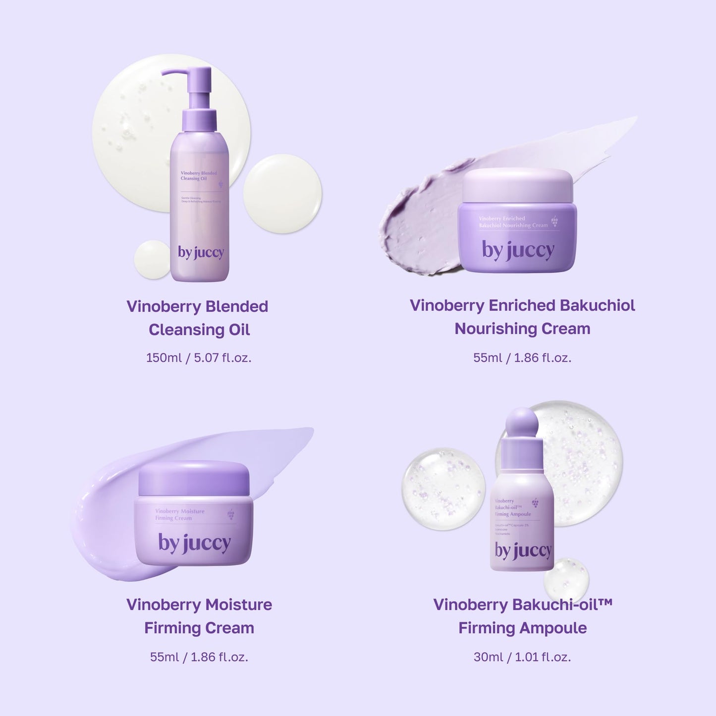 Byjuccy Vinoberry Bakuchiol Ampoule Serum, Anti-Aging Face Oil, 1.01 floz