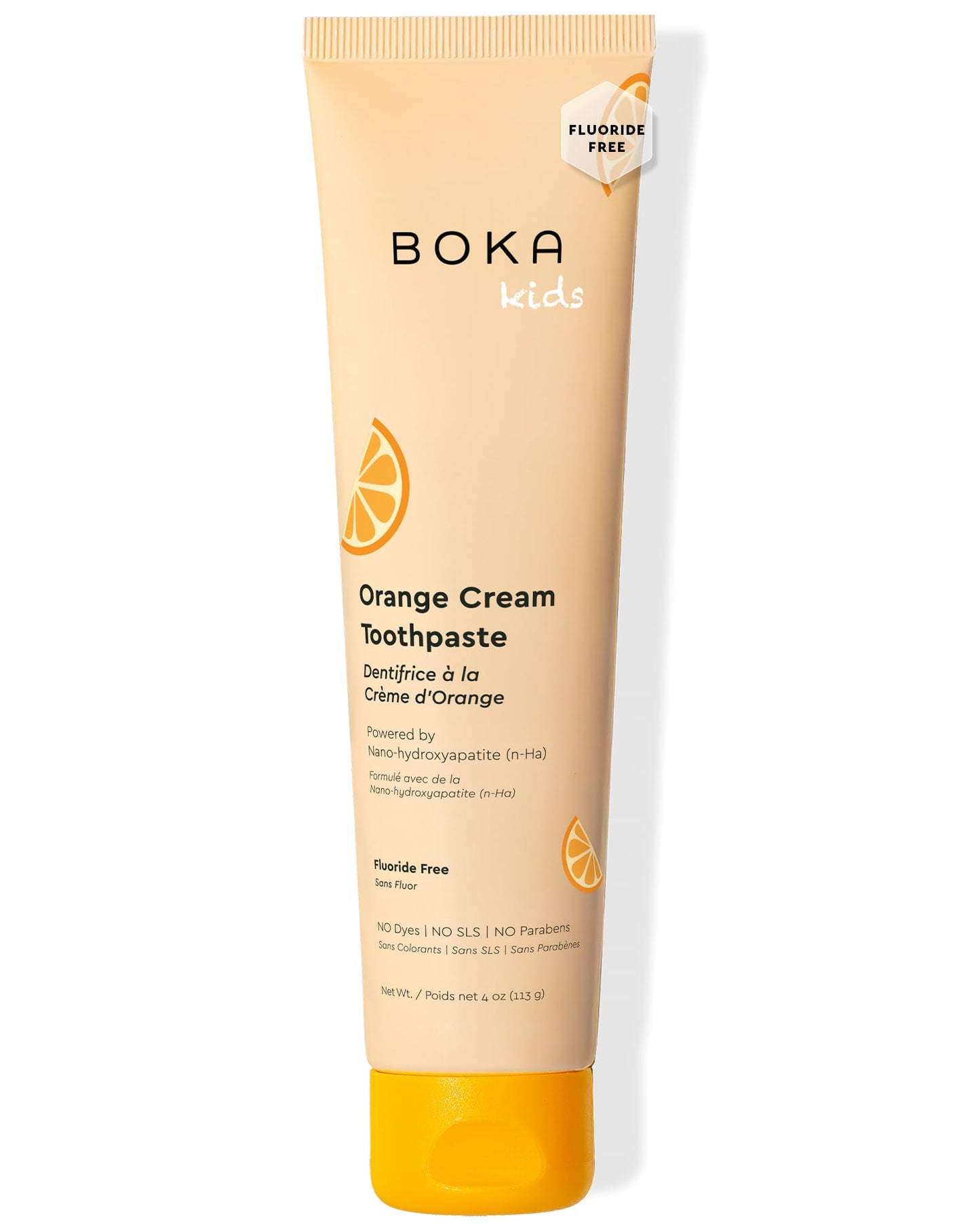 Boka Fluoride Free Toothpaste Nano Hydroxyapatite Toothpaste - Orange Cream Flavor, 4 oz 1Pk