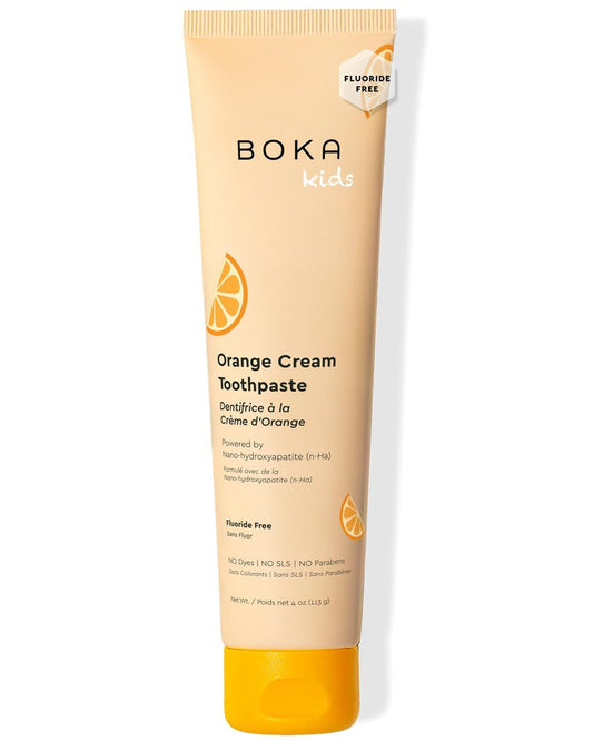 Boka Fluoride Free Toothpaste Nano Hydroxyapatite Toothpaste - Orange Cream Flavor, 4 oz 1Pk