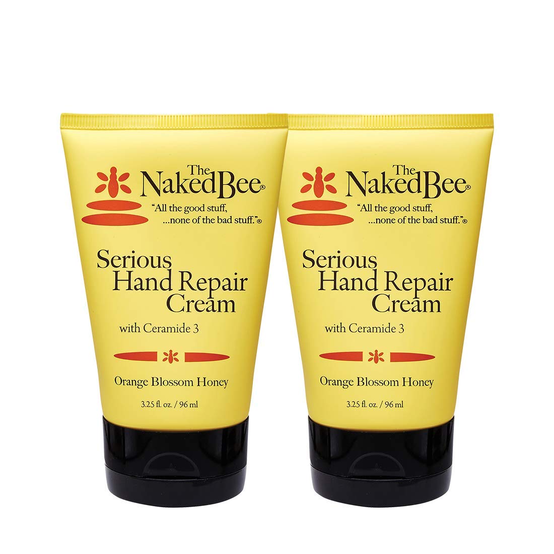 Naked Bee Orange Blossom Honey Hand Repair Cream Lotion - Ceramide 3 | 2 Pack