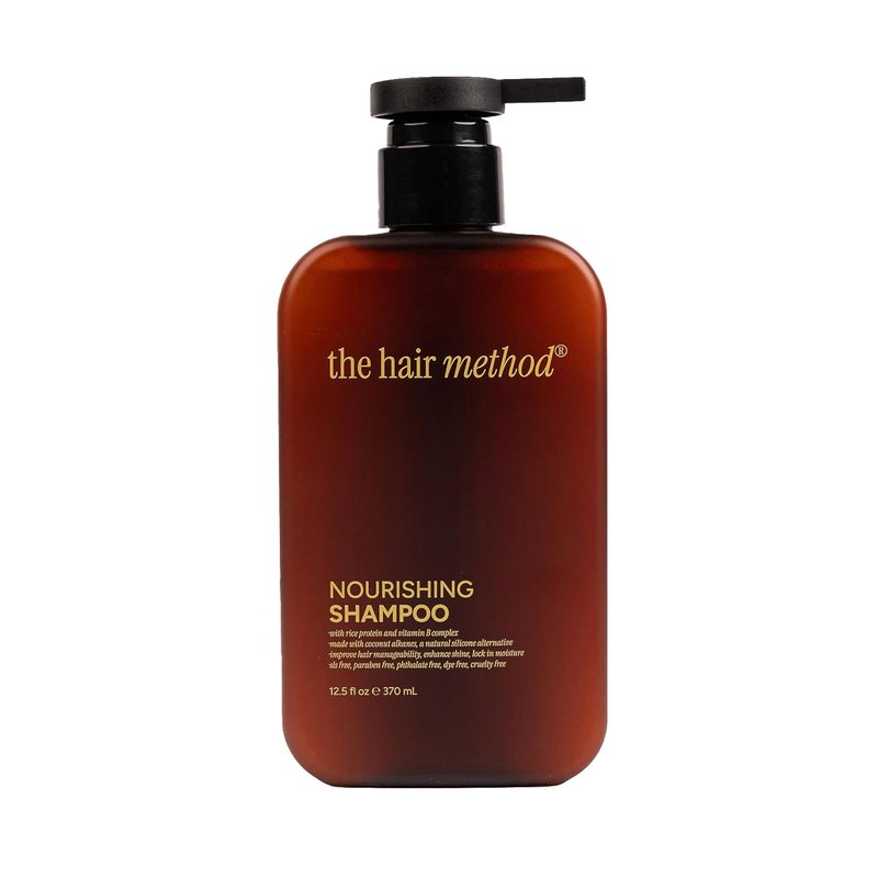 Nourishing Shampoo - Moisturizing Rice Protein & Vitamin B Complex | Silicone-Free, Vegan, 12.5 fl oz