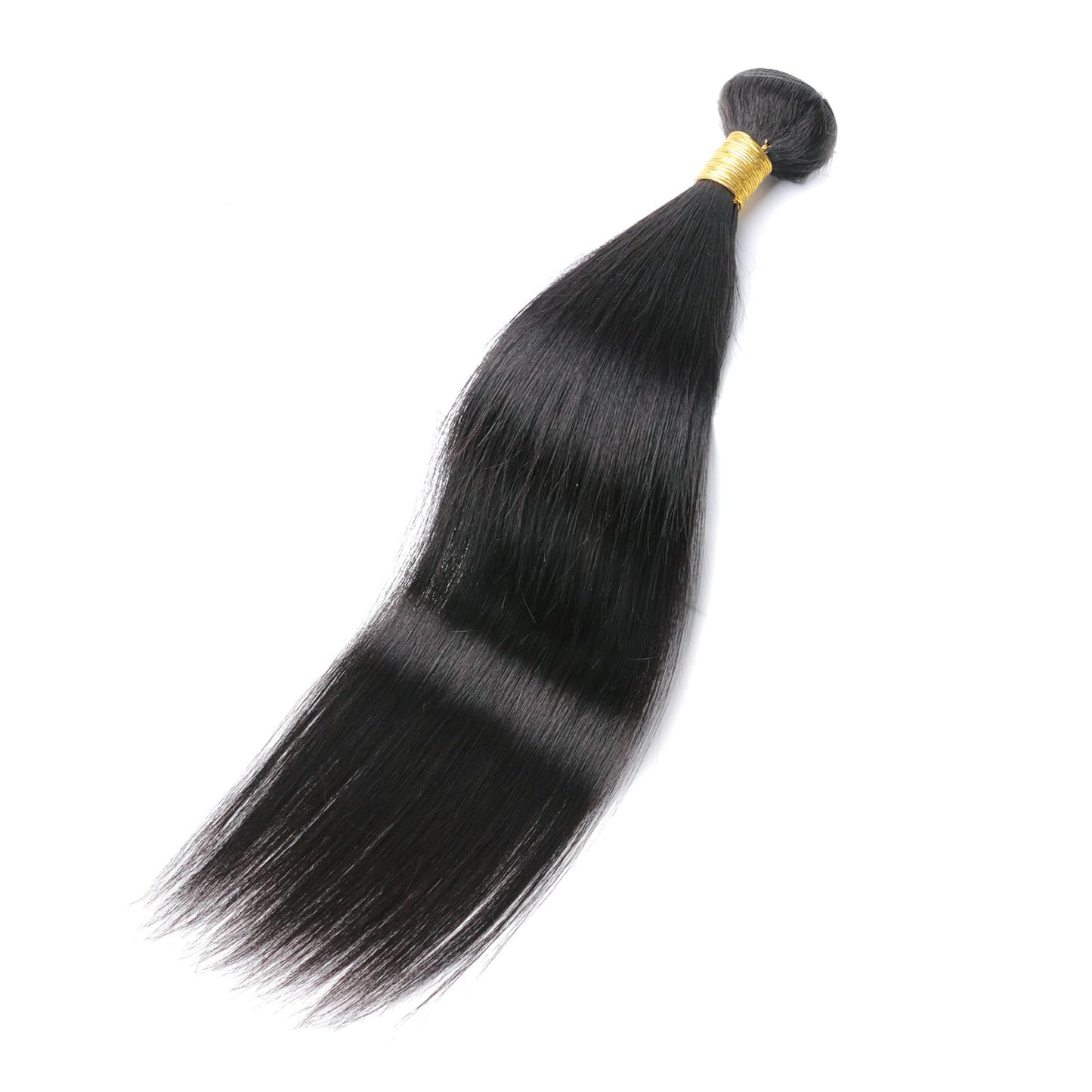 Viyaviya Straight Bundles 100% Human Hair 22 Inch Natural Color Unprocessed Brazilian Virgin 10A Grade Double Weft Weave Extensions Soft And Healthy For Black Women Short Hair Bundles100g/Pcs Color