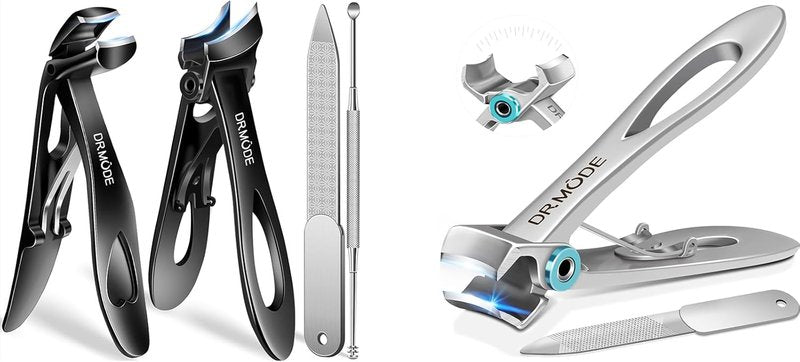 Toenail Clippers for Seniors - Large Slanted Nail Clippers for Thick Ingrown Nails | Angled Head Design
