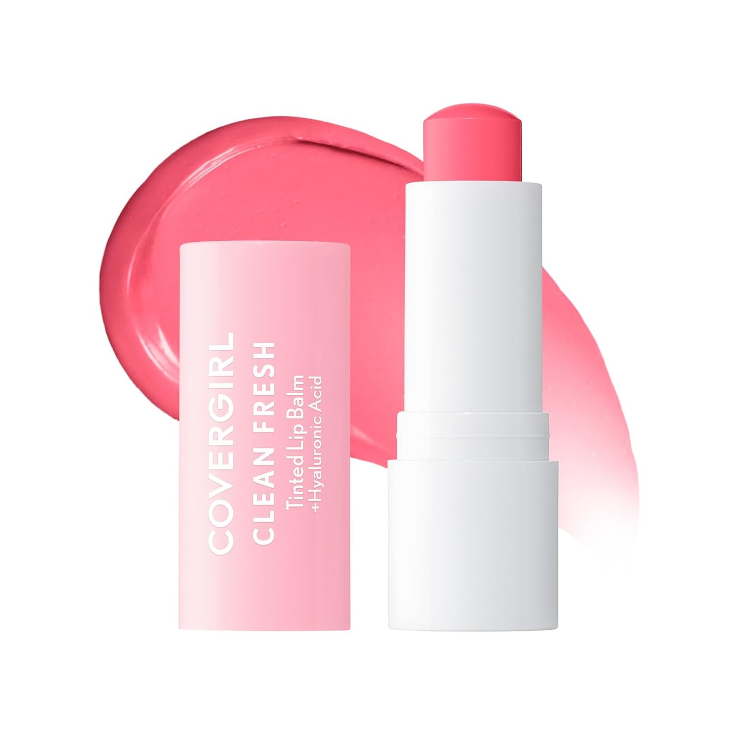 CoverGirl Tinted Lip Balm - Vegan Hydrating Formula for Natural Finish | Life Is Pink, 1 Count