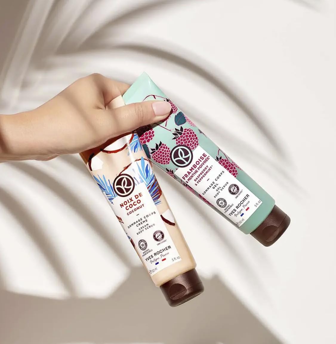 Yves Rocher Botanical Coconut Body Scrub Exfoliating Cream for Smooth, Purified Skin - 150 ml./5 fl.oz.