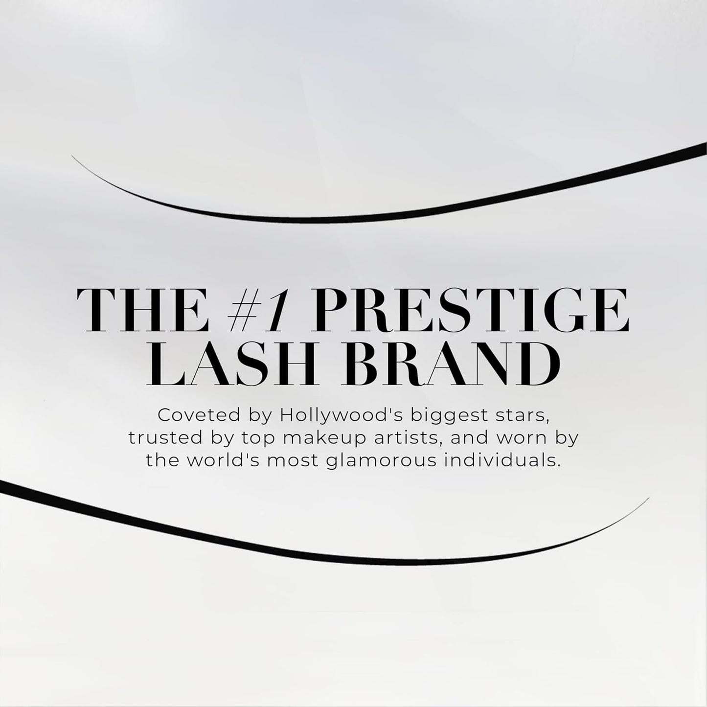 Lilly Lashes Luxury Synthetic False Eyelashes - 16mm Cat Eye Look, Natural Volume & Flare, Reusable 15x