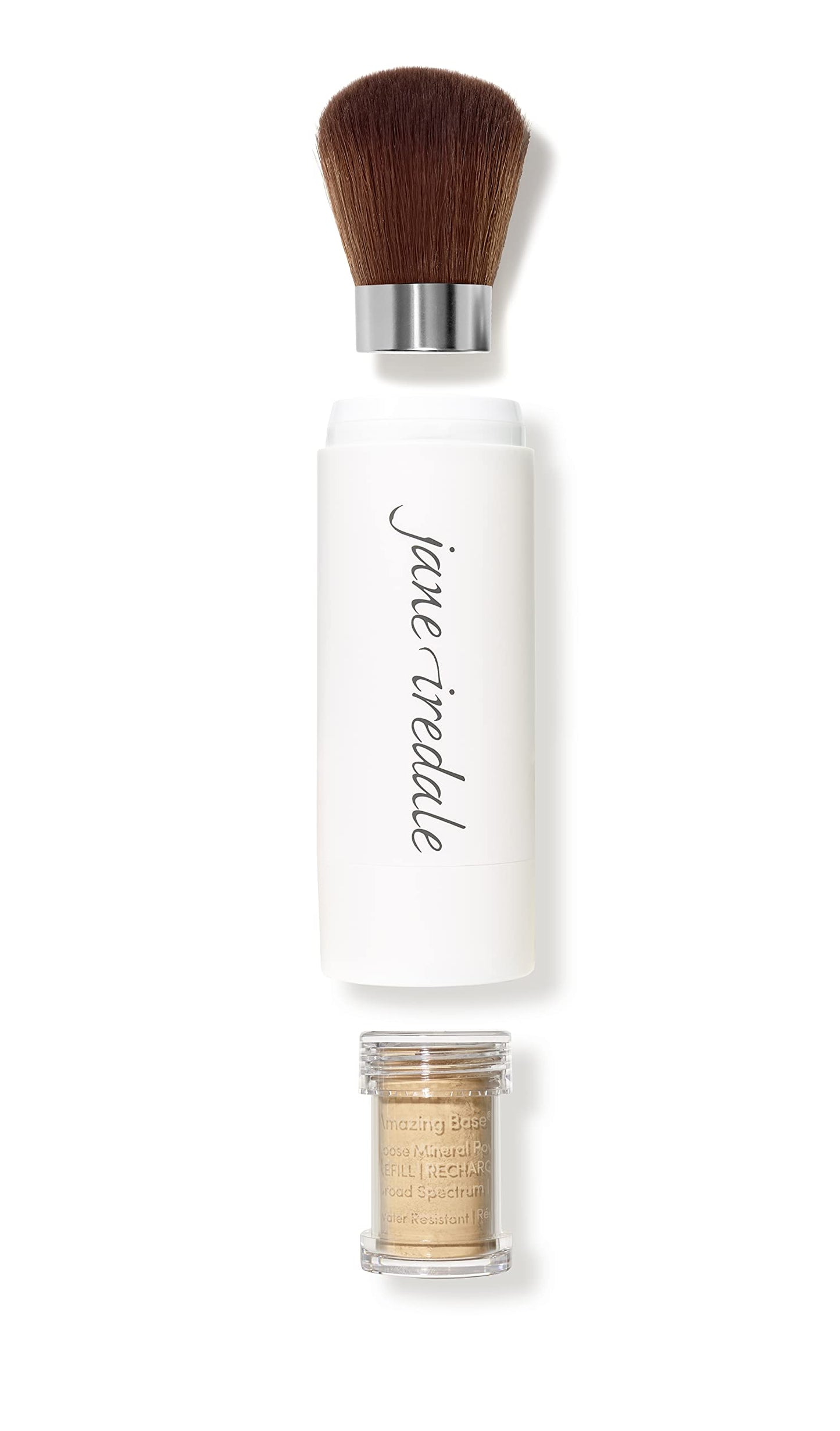 jane iredale Amazing Base Refillable Brush, Warm Brown, 0.18 oz.