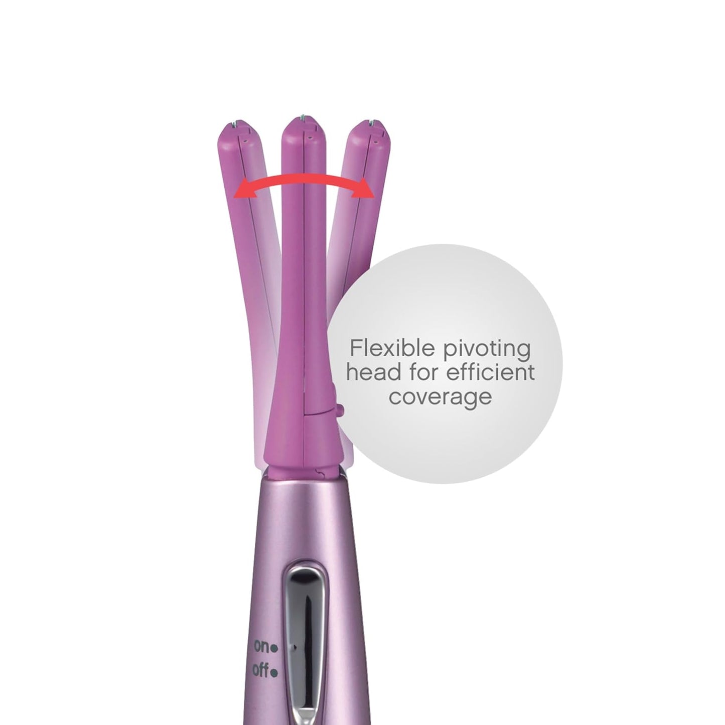 Panasonic Women's Facial Hair Remover - Eyebrow Trimmer with Pivoting Head & 2 Gentle Blades | Battery-Operated, Compact Design