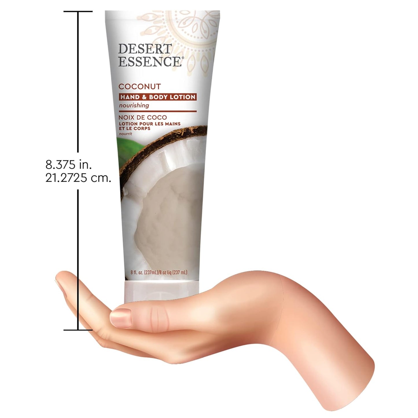 Coconut Hand & Body Lotion - Nourishing Hydration with Shea Butter & Jojoba Oil | 8 Fl Oz - Pack of 2