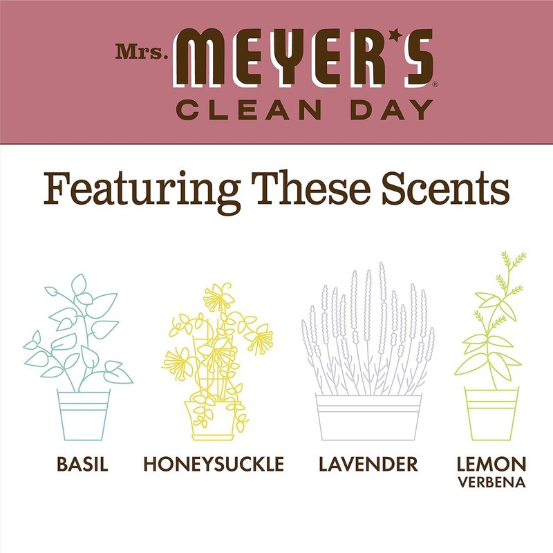 Mrs. Meyer's Liquid Hand Soap - Rosemary Scent | 12.5 Fl Oz | Pack of 6