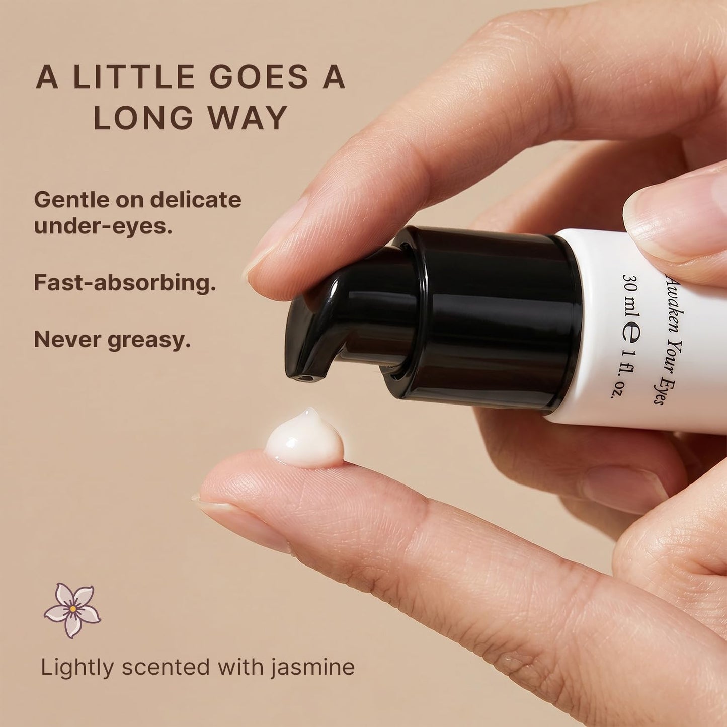 Beauty by Earth Caffeine Eye Cream for Puffiness & Bags Under Eyes - USA Made with Natural & Organic Ingredients, Under Eye Cream for Dark Circles with Glycerin & Vitamin E, Brightens & Refreshes