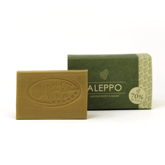 Aleppo Soap Bar with 70% Laurel Oil and Olive Oil – Handmade Traditional Soap – 4.41 oz (125 g)