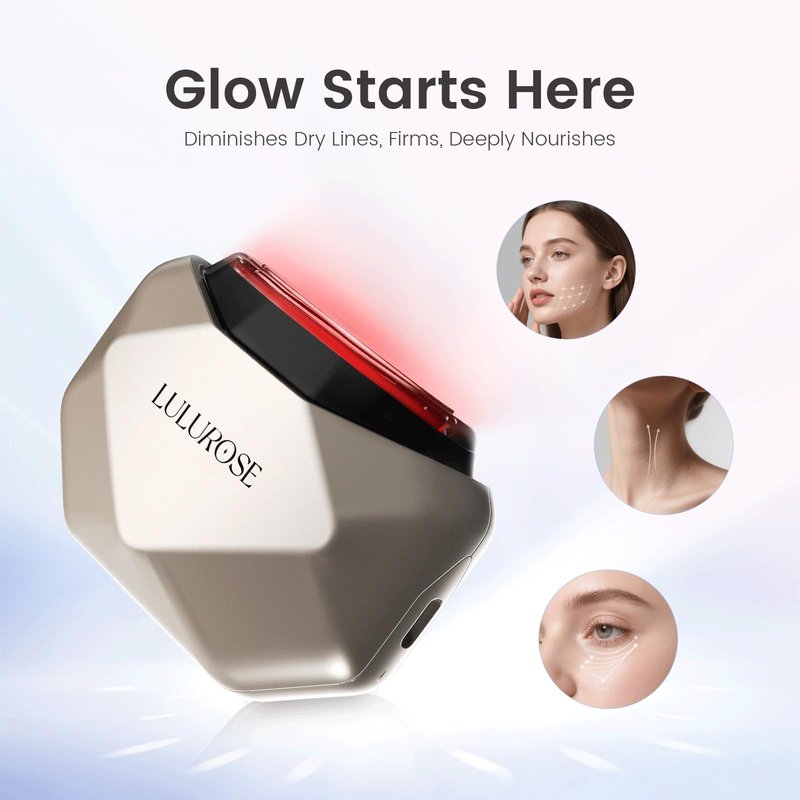 LULUROSE 4-in-1 Facial Massager,Heat Facial Beauty Device for Face Neck Eye Lifting Firming Depuffing,Facial Sculptor Skin Care,at Home or Traveling