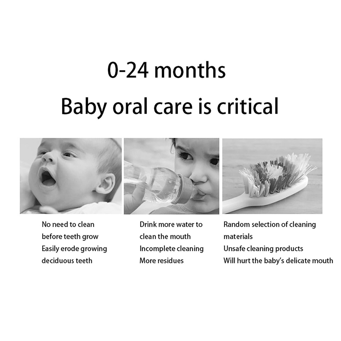 YUDNLIB 96PCS Baby Tongue Cleaner, Disposable Baby Toothbrush Soft Gauze Oral Cleaning Stick Infant Mouth Cleaner for 0-36 Months Newborn Dental Care