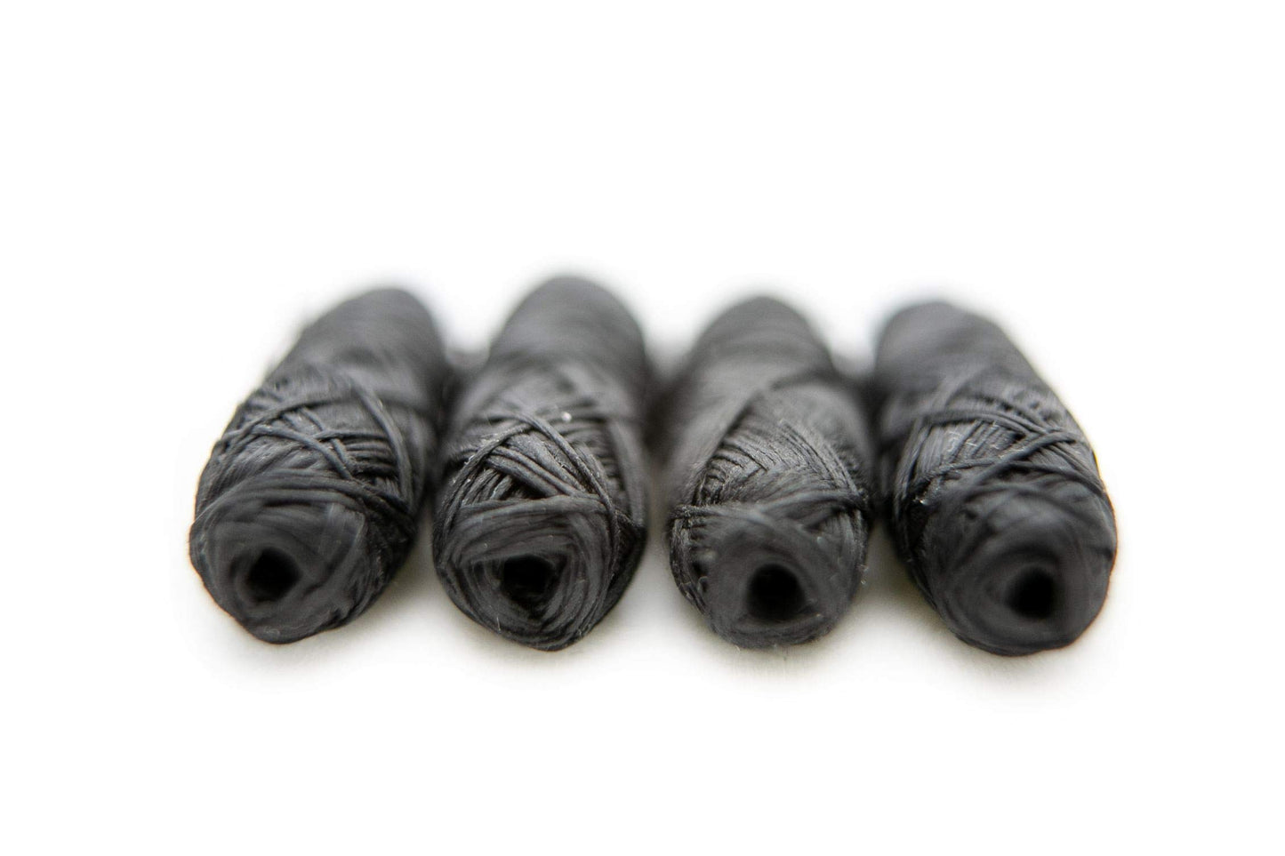Knotty Floss Refills of Bamboo Activated Charcoal No Knot Floss with Grapefruit Seed Extract - Eco-friendly Vegan - 4 Refill Packs