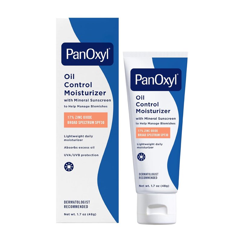 PanOxyl Moisturizer for Oily Skin | Sheer Oil Control Formula with SPF 30 - 1.7 oz