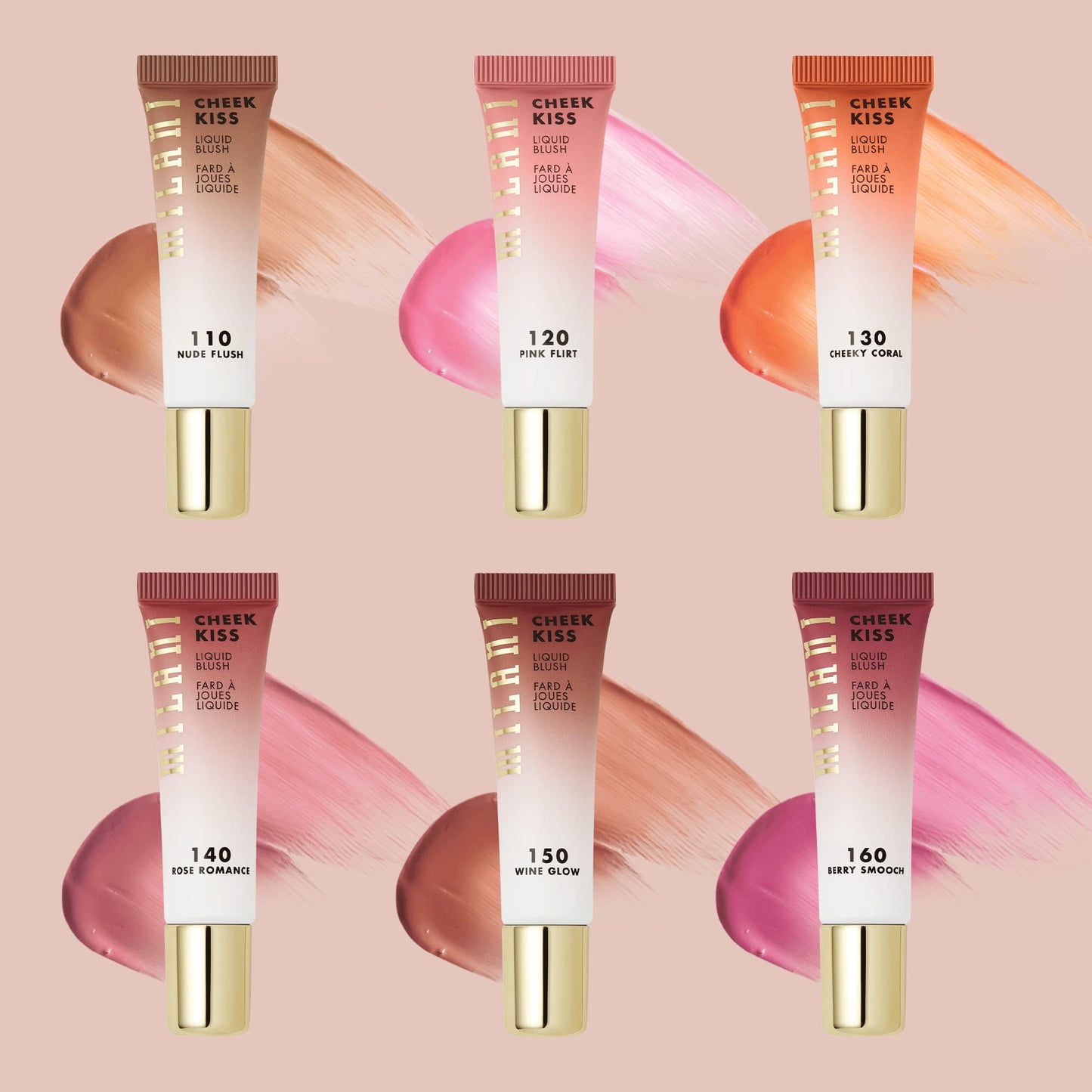 Milani Cheek Kiss Liquid Blush Makeup, Lightweight, Blendable & Buildable for Radiant Flushed Cheeks, Skin-Loving Formula - Nude Flush