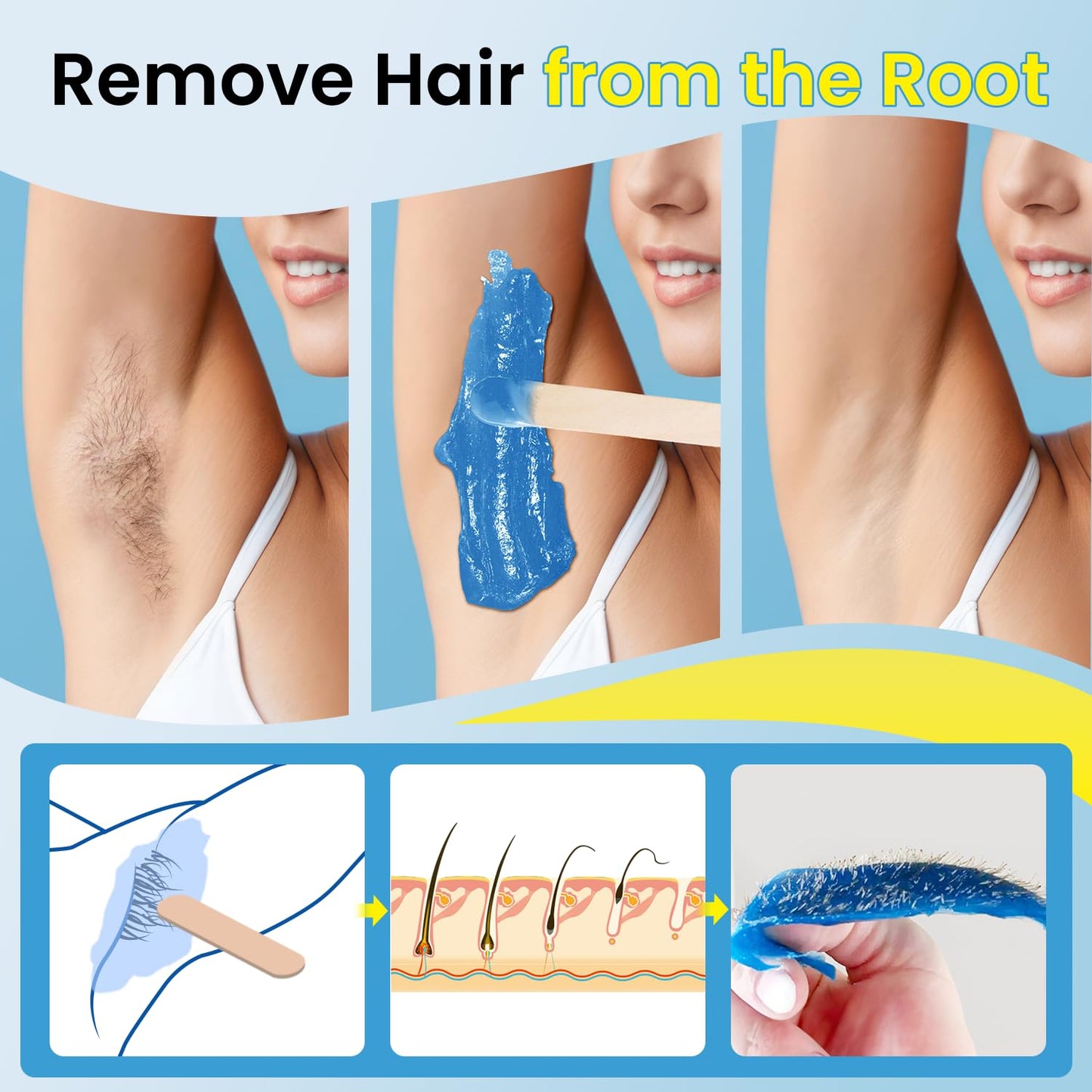 Troyber Hard Wax Beads for Hair Removal, Refill Wax Beads (28.2 Ounce)