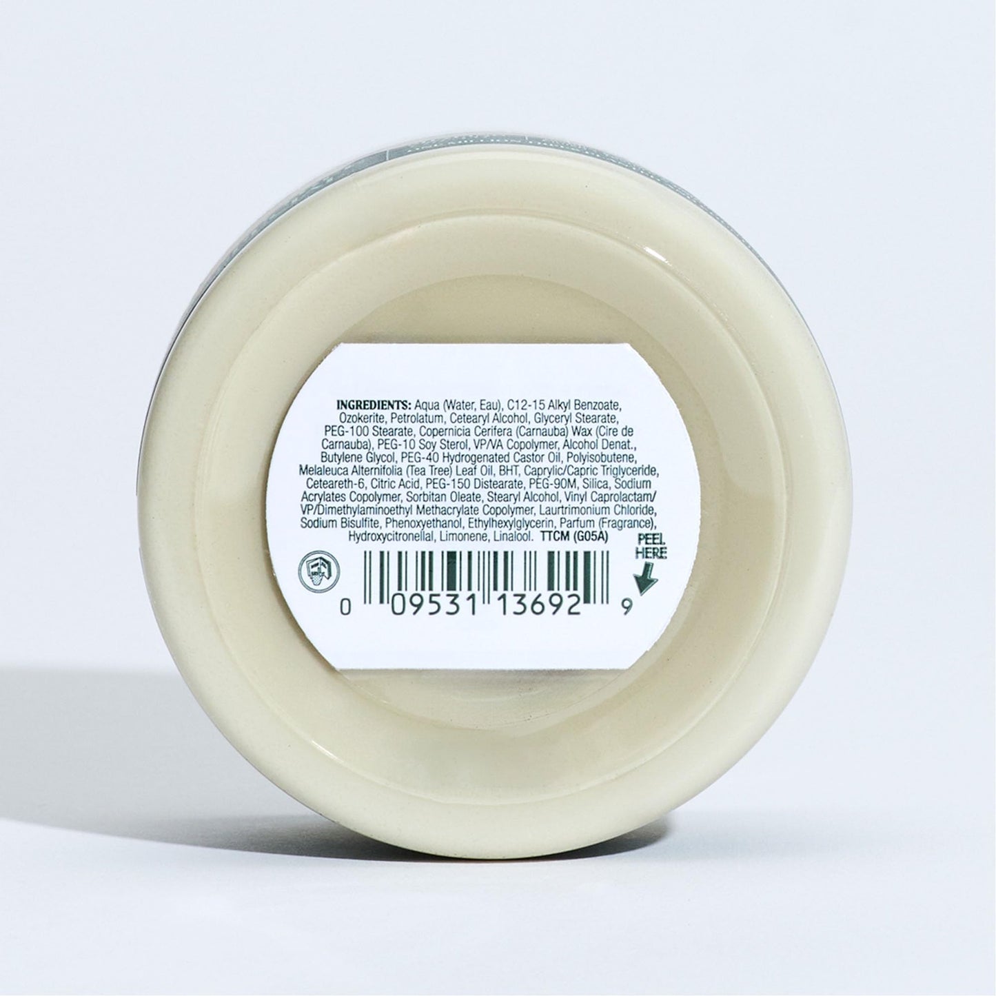 Tea Tree Shaping Cream, Hair Styling Cream, Long-Lasting Hold, Matte Finish, For All Hair Types, 3 oz