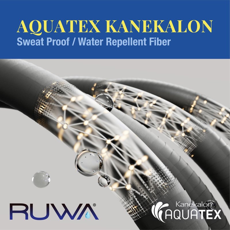Sensationnel Ruwa prestretched braiding hair - 3x 48 inch water repellent kanekalon fast dry synthetic sports itch free (5 pack, 4 MEDBROWN)