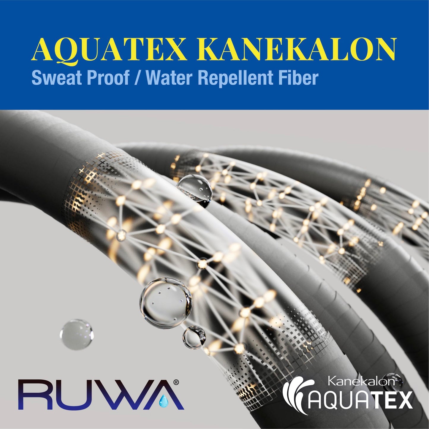 Sensationnel Ruwa prestretched braiding hair - 3x 48 inch water repellent kanekalon fast dry synthetic sports itch free (5 pack, 1 JETBLACK)