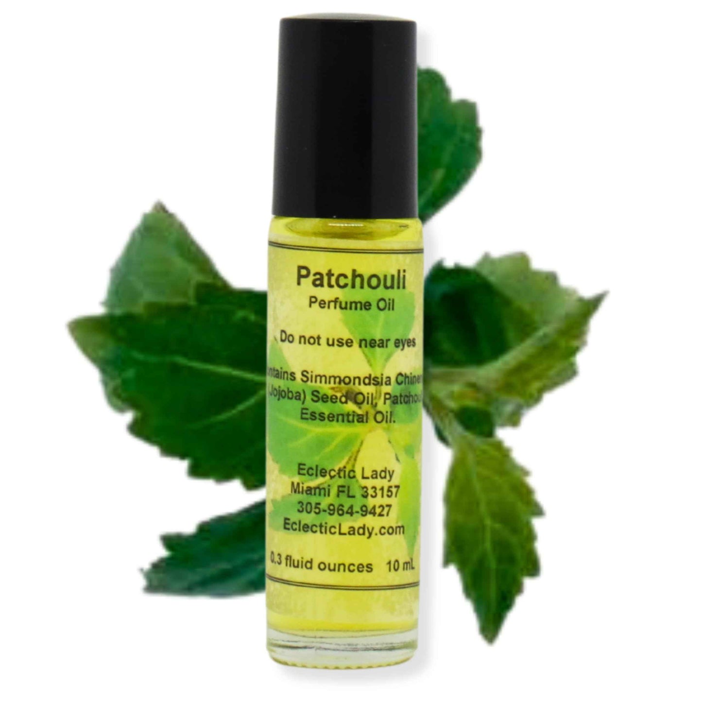 All Natural Patchouli Perfume Oil, 0.3 Oz Portable Roll-On Fragrance with Long-Lasting Scent, Delightful Essential Oils and Jojoba Oil For Daily Use