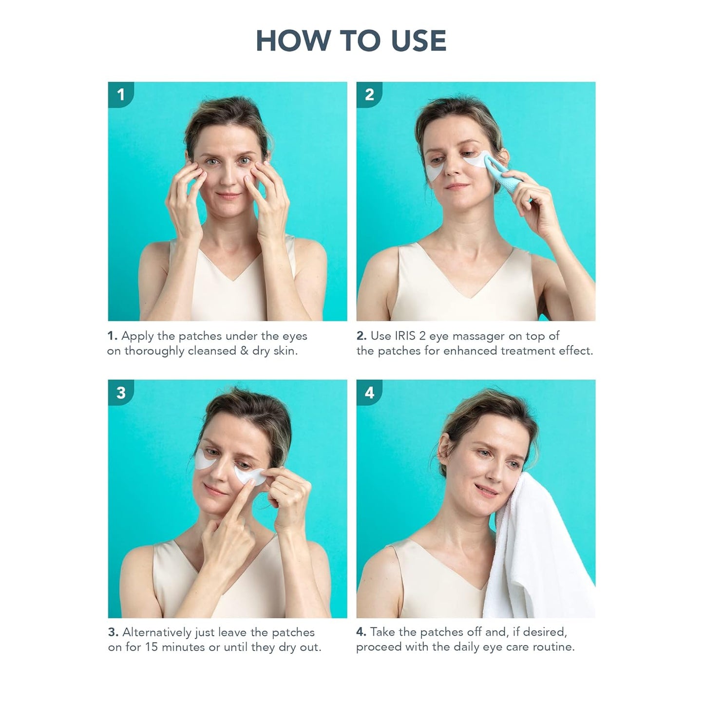 **FOREO IRIS Hydrogel Eye Mask - Dark Circle Treatment for All Skin Types | 60 Hydrating Under Eye Patches**