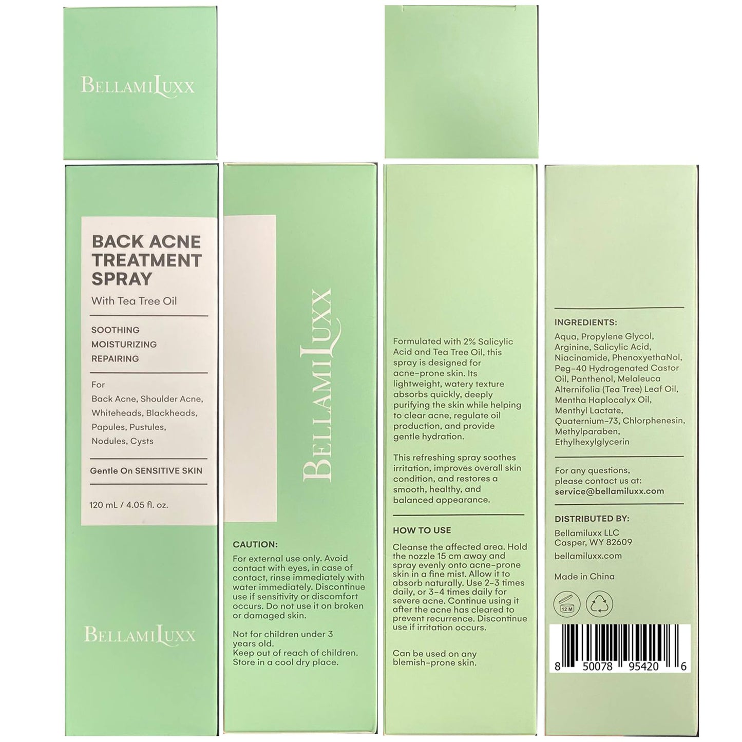 BellamiLuxx Fungal Acne Treatment Lotion: Effective Face & Body Pimple Cream for Bumps, Clusters, Itch & Redness – Fungal Prone Skin Acne Treatment Moisturizer for Teens & Adults with Natural Actives