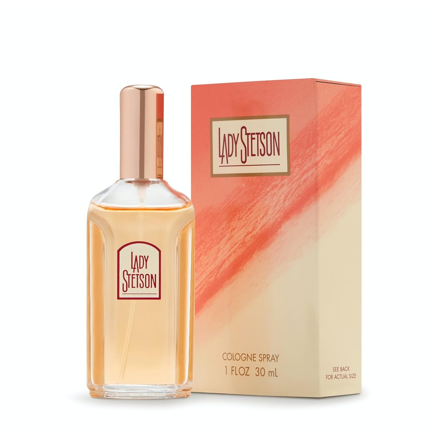 Lady Stetson Perfume for Women - Feminine Woody Fragrance with Peach, Rose & Sandalwood - 1 Fl Oz