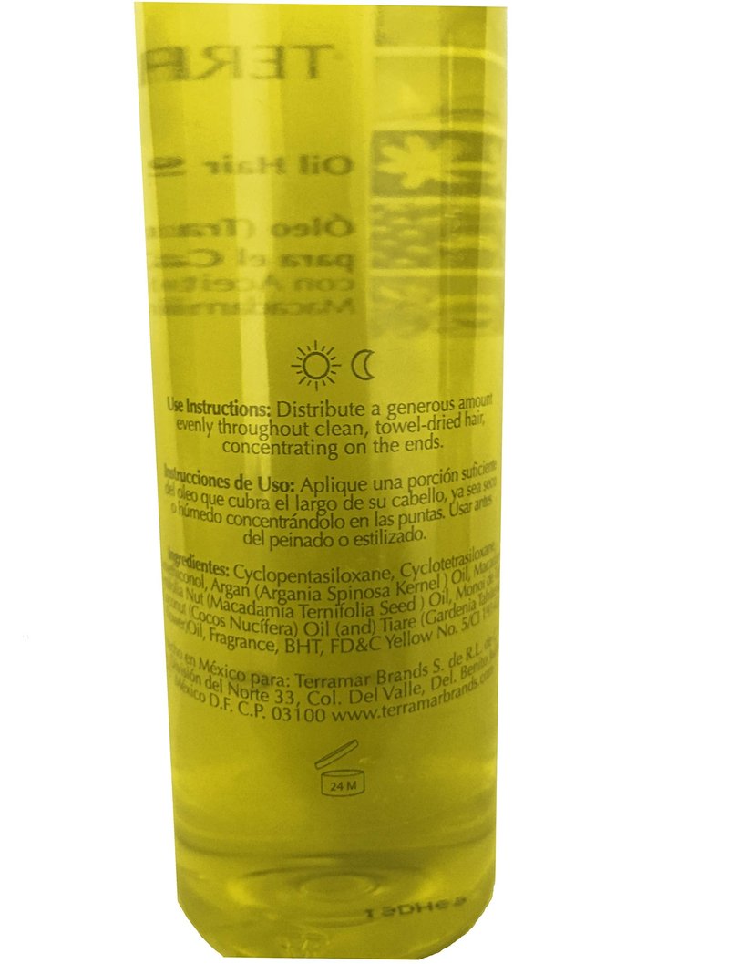 Oleo , Argan Oil , Macadamia and Monoi of Tahití, TERRAMAR, 4.05 Oz