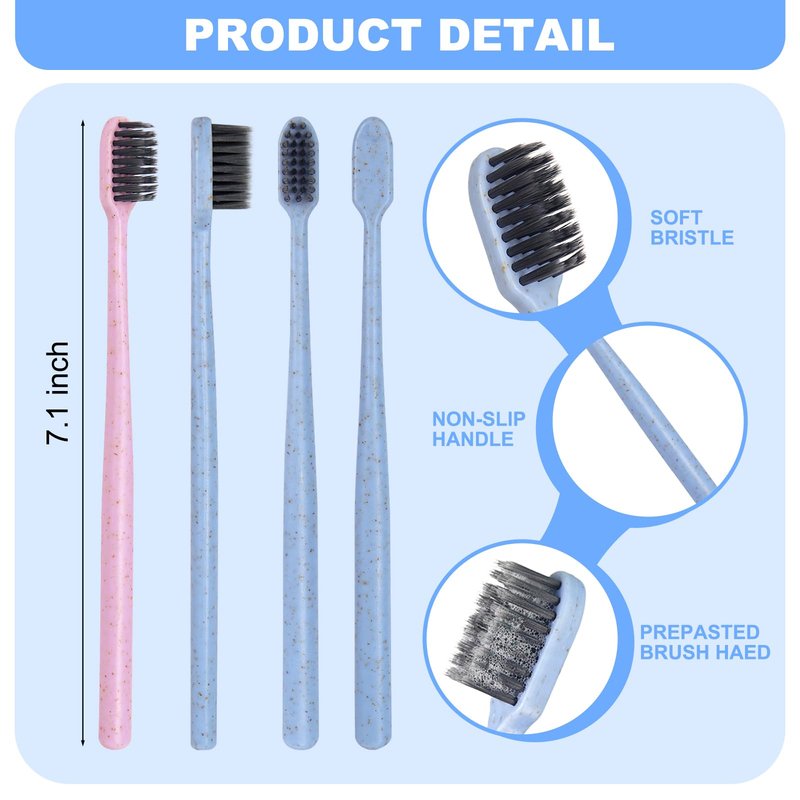 SLequipo 200Pcs Prepasted Disposable Toothbrushes Bulk Individually Wrapped Pre Pasted Soft Bristle Tooth Brush Set Travel Colorful Toothbrushes for Homeless Gift Hotel Camping Travel