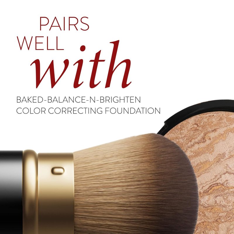 Laura Geller Baked Balance-N-Glow Foundation | Illuminating Color Correcting - Light Shade with Kabuki Brush Set