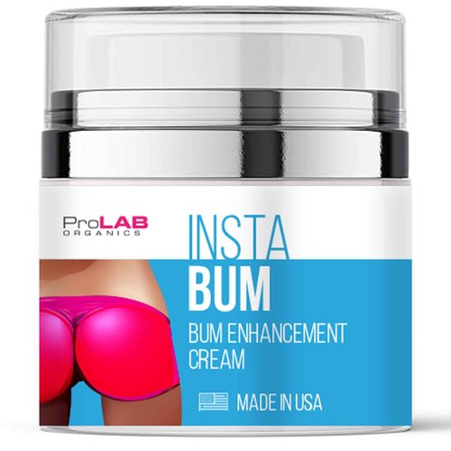 ProLab Organics InstaBum Butt Enhancement Cream – Butt Lift and Firming for a Bigger, Rounder, Perkier Bum – Brazilian Booty Growth Cream with Voluplus, Maca, Wild Yam, and Gotu Kola – Made in USA