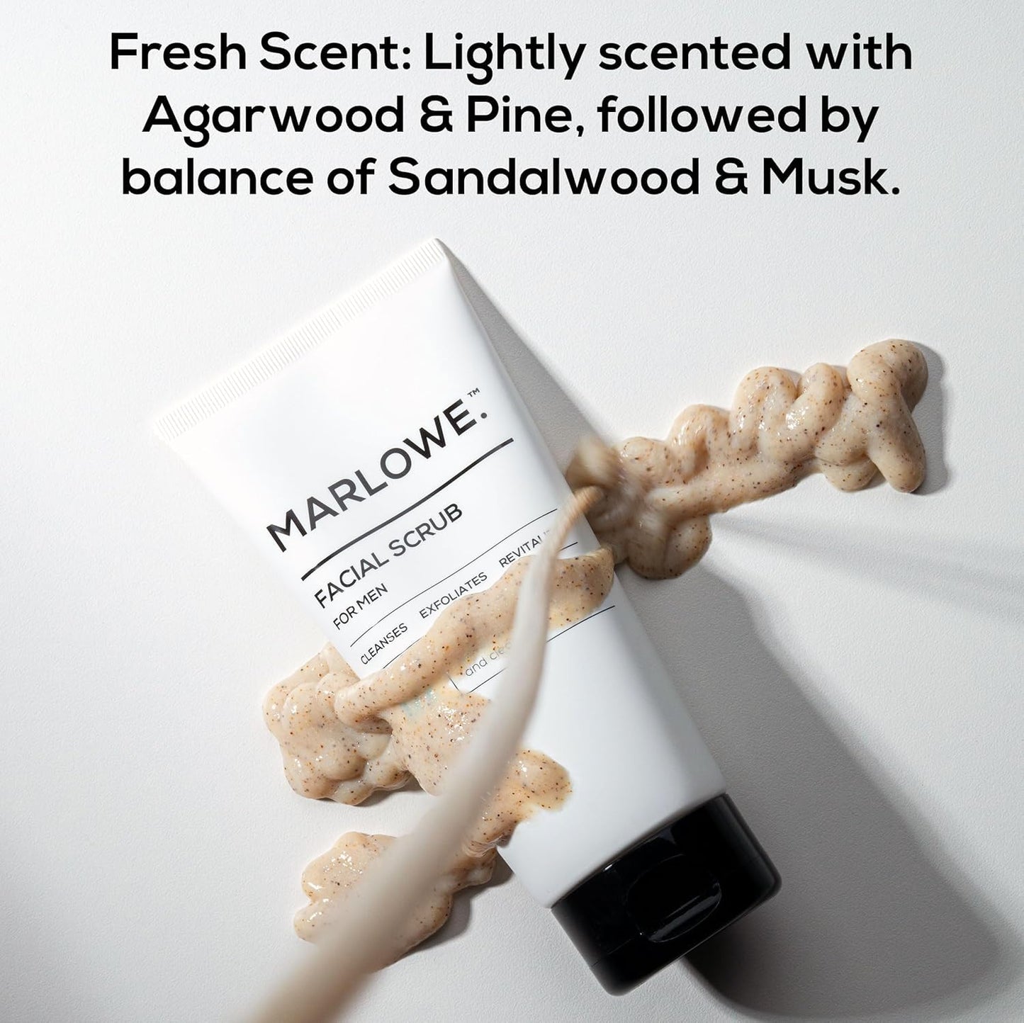 Marlowe. Men's Skin Care Set - Exfoliating Facial Scrub & Hydrating Moisturizer Duo | Vegan Daily Grooming Essentials