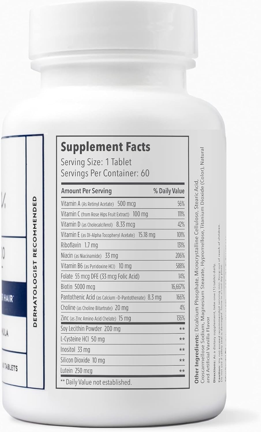 Elon Matrix 5000 Multivitamin - Biotin Supplement for Healthy Skin, Hair & Nails | 60-Day Supply